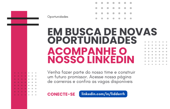 Visite nosso perfil no Linkedin